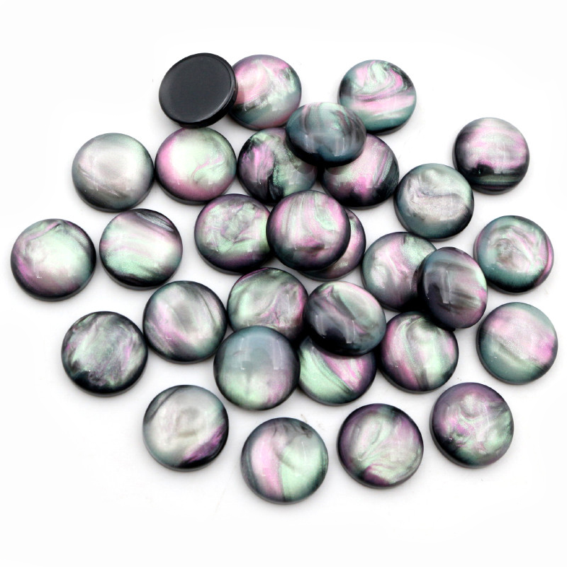 Resin Art Earrings - 40pcs 8mm 10mm 12mm Round Resin