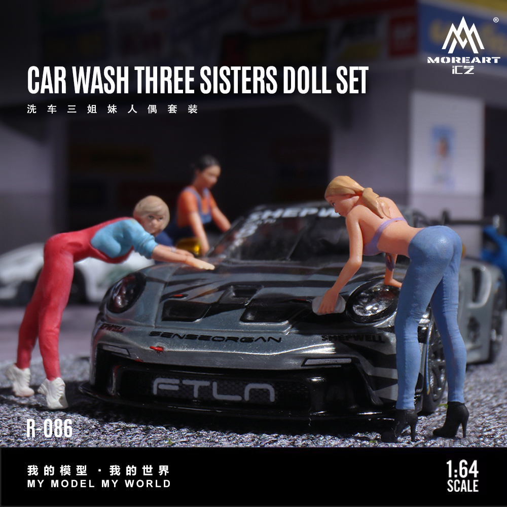 Resin Art Gift - More Art 1:64 Three Sisters Car