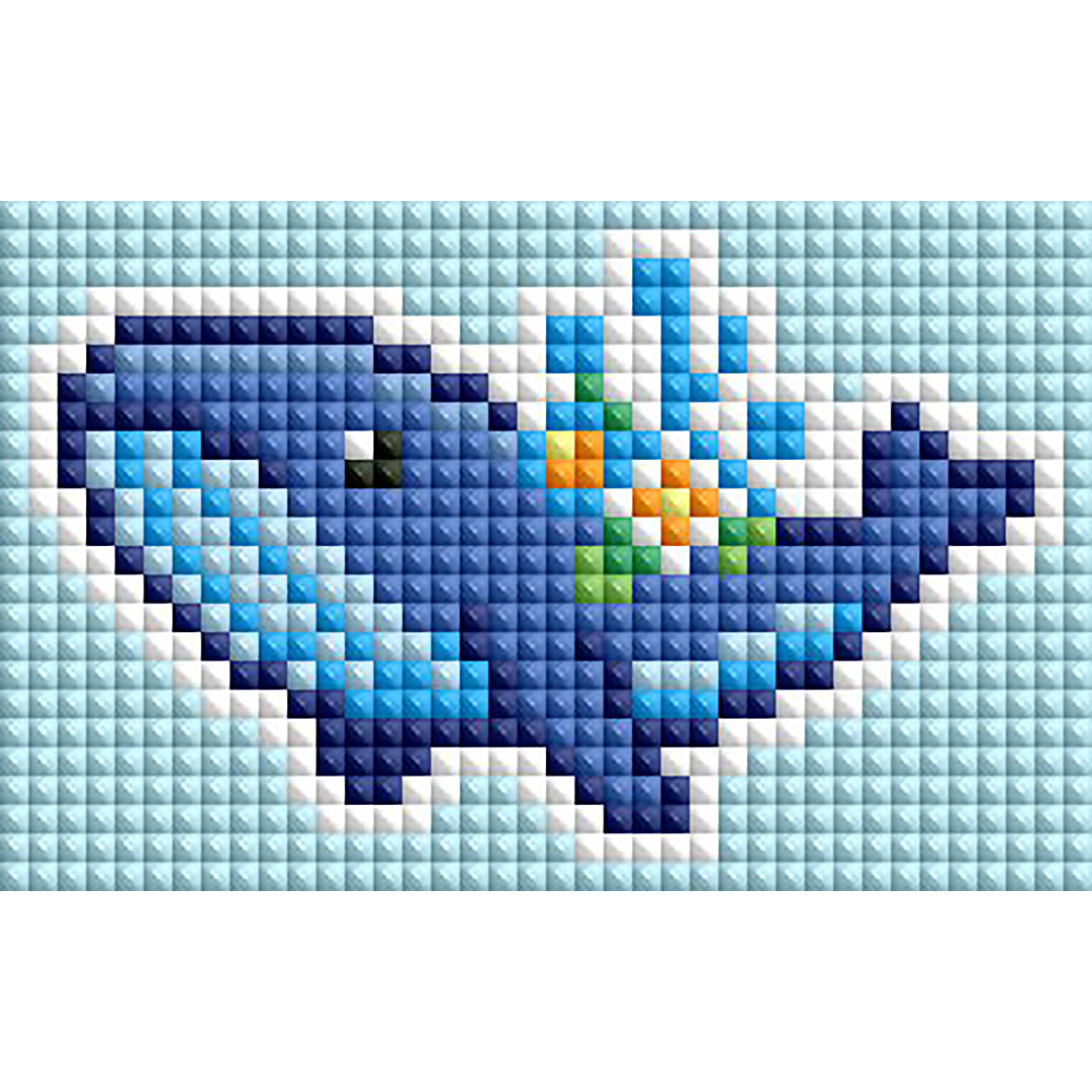 Resin Art Design - Minigem®: Whale and Flower 9.4 cm