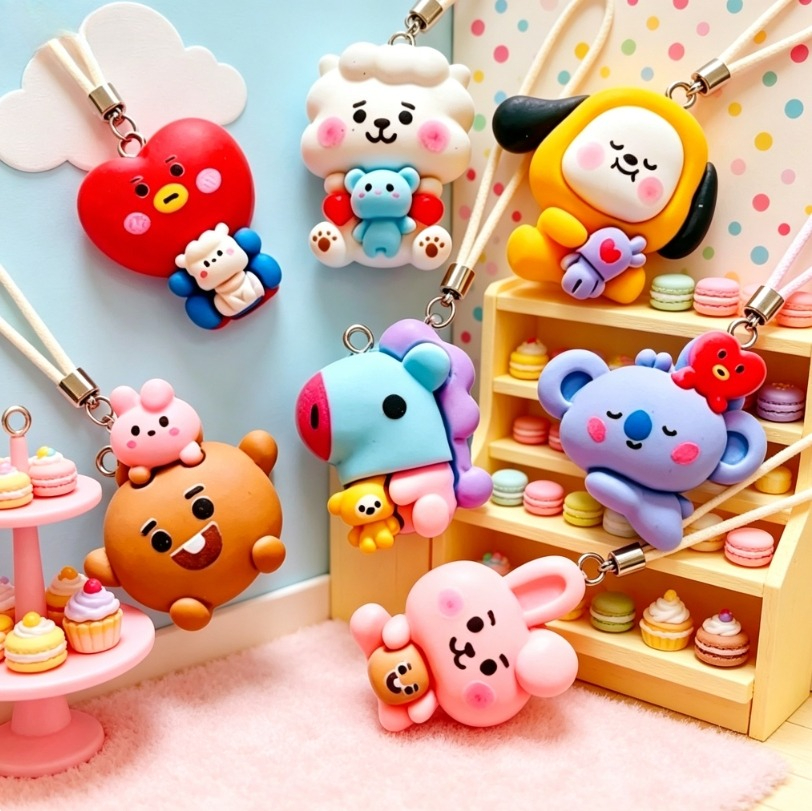 Resin Art Jewelry Kit - 70PCS Kawaii Dog Bunny Cute Resin