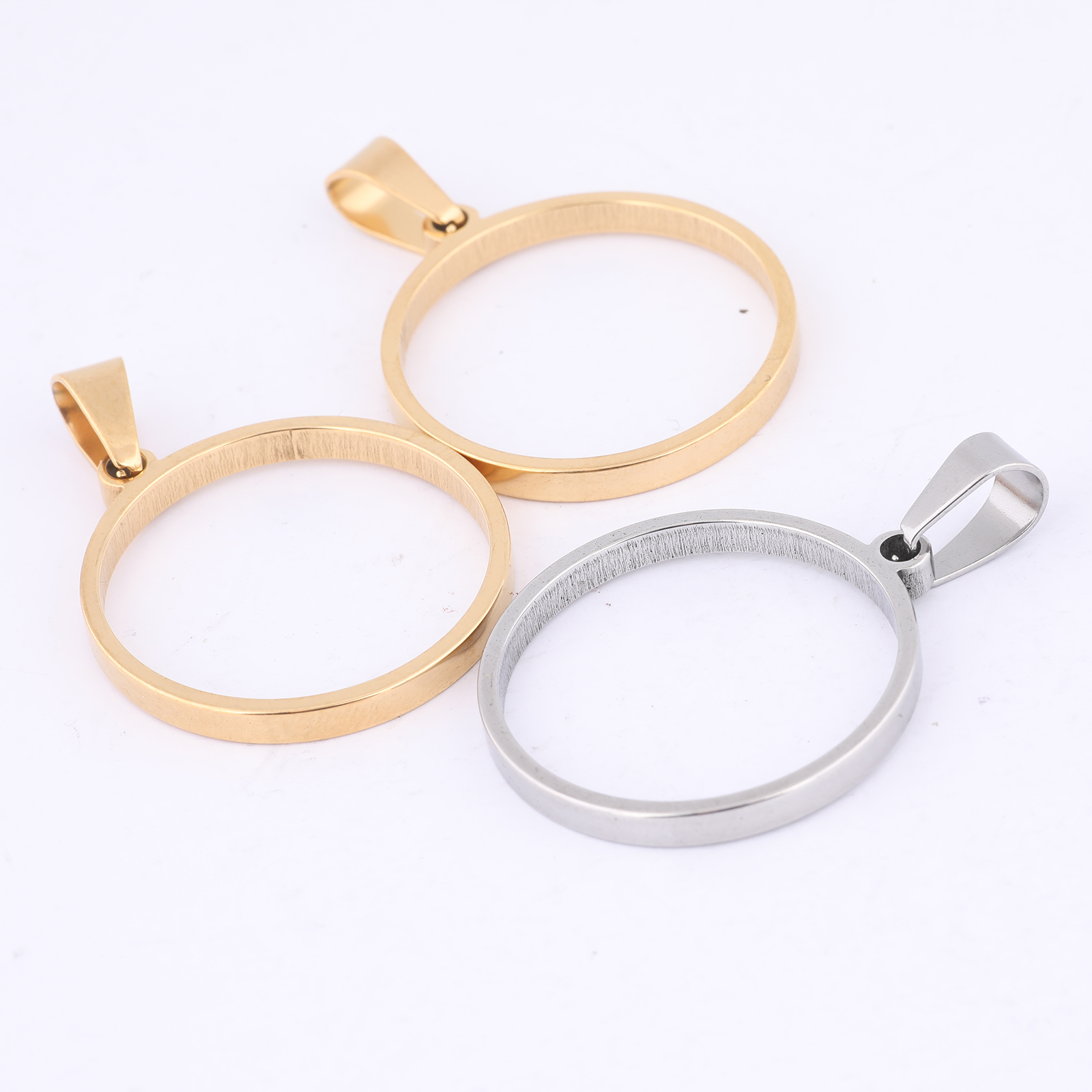 Resin Art Jewelry Kit - 10pcs 25mm Round Open Bezel Charms