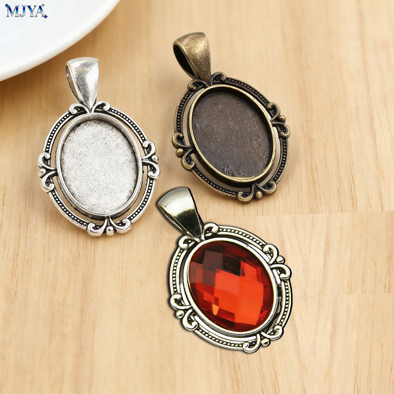 Resin Art Jewelry Kit - MJYA 10pcs Vintage Pendant Settings Inner