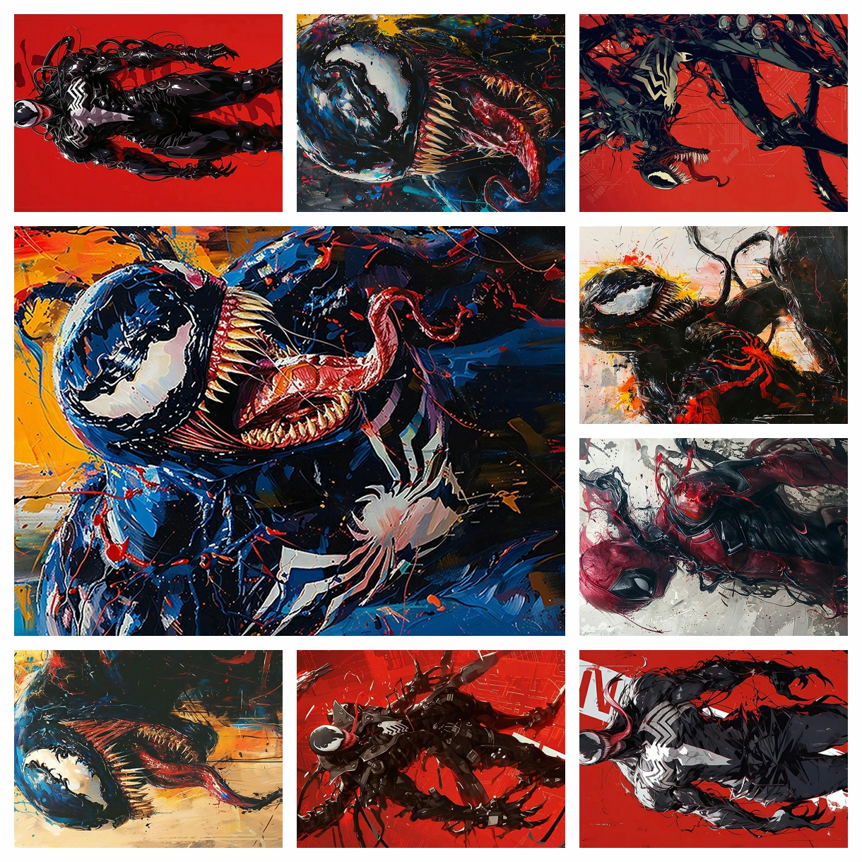 Anime Marvel venom spider-man  - Resin Art Home Decor incelemesi ve fiyatı