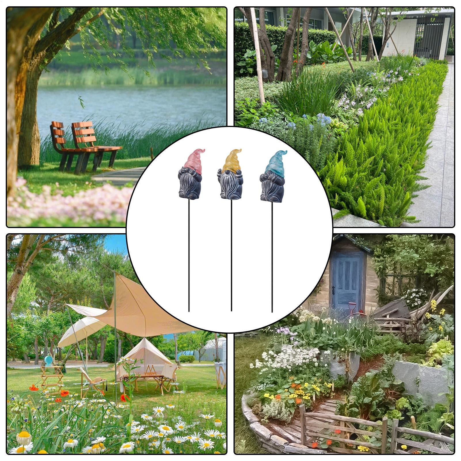 Decorative Yard Stakes 3-Piece - Resin Art Flowers incelemesi ve fiyatı