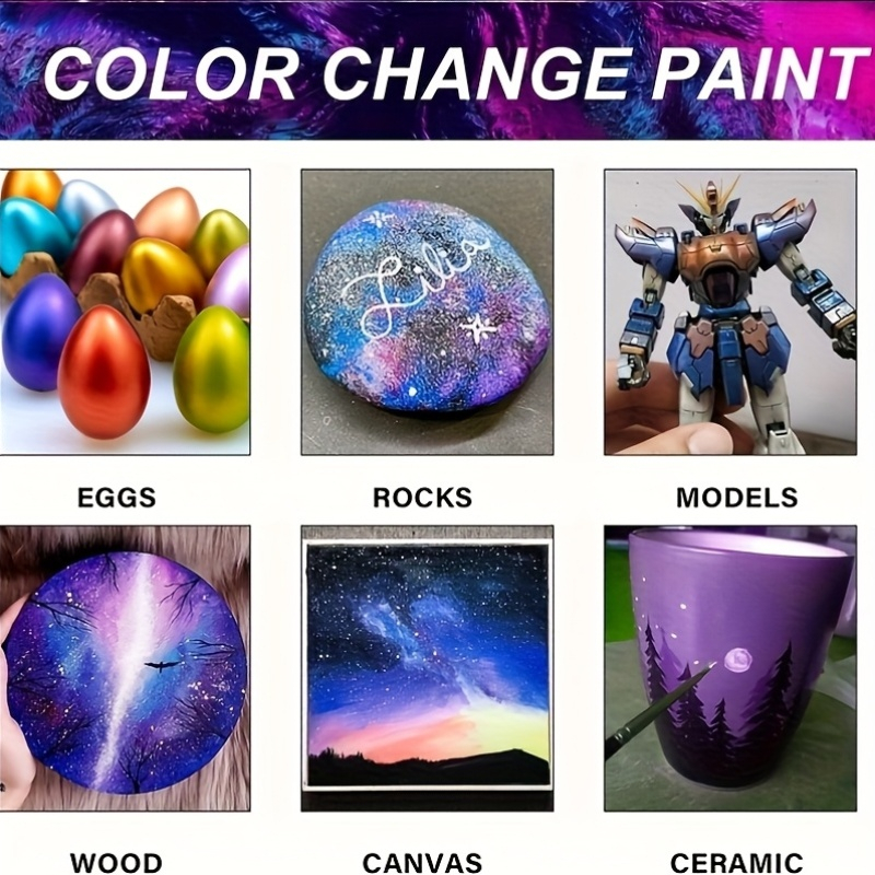 Acrylic Paint Set 6 Colors 50m - Resin Art And Wood incelemesi ve fiyatı