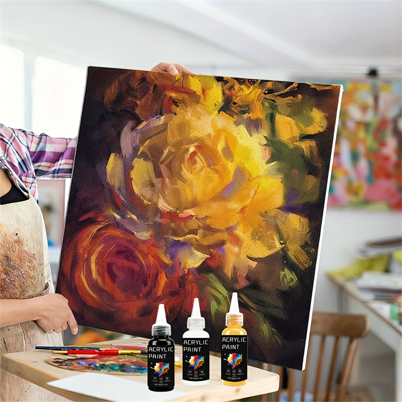 Acrylic Paint Set 6 Colors 50m - Resin Art And Wood incelemesi ve fiyatı