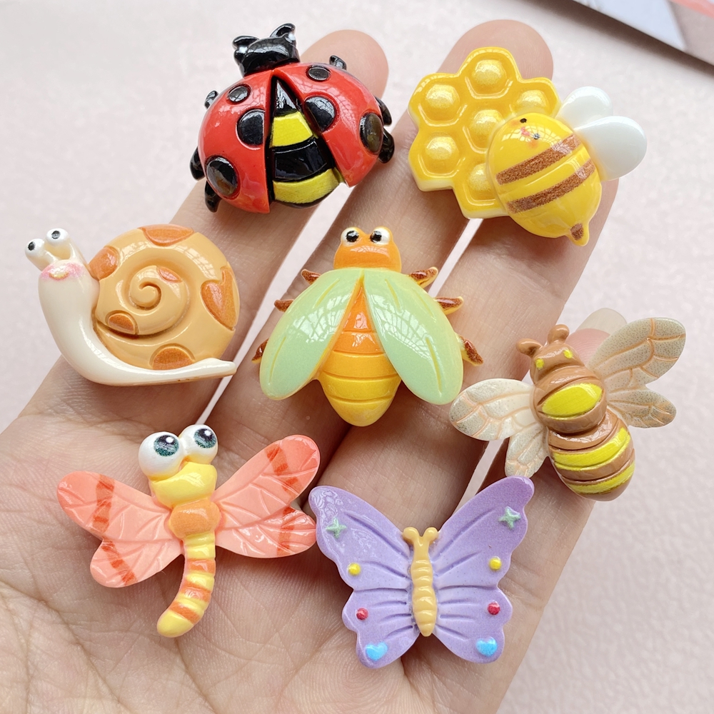 10Pcs Cartoon Resin Cute Bees, - Resin Art Phone Case incelemesi ve fiyatı