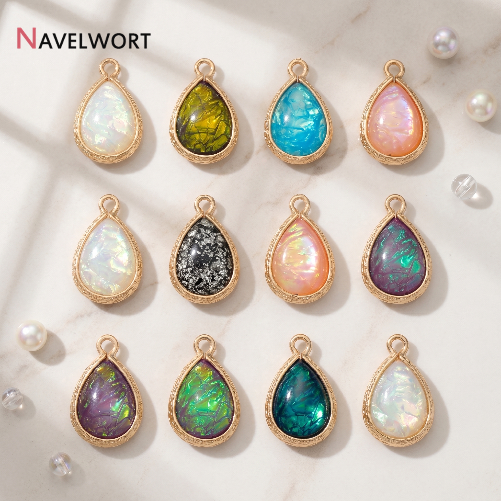 18K Gold Plated Brass With Res - Resin Art Jewelry Kit incelemesi ve fiyatı
