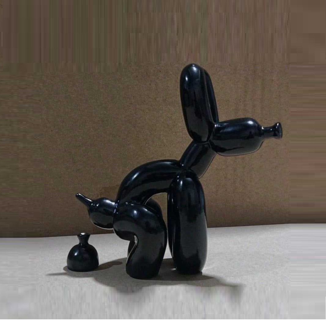 Modern Art Squat Balloon Dog A - Resin Art And Wood incelemesi ve fiyatı