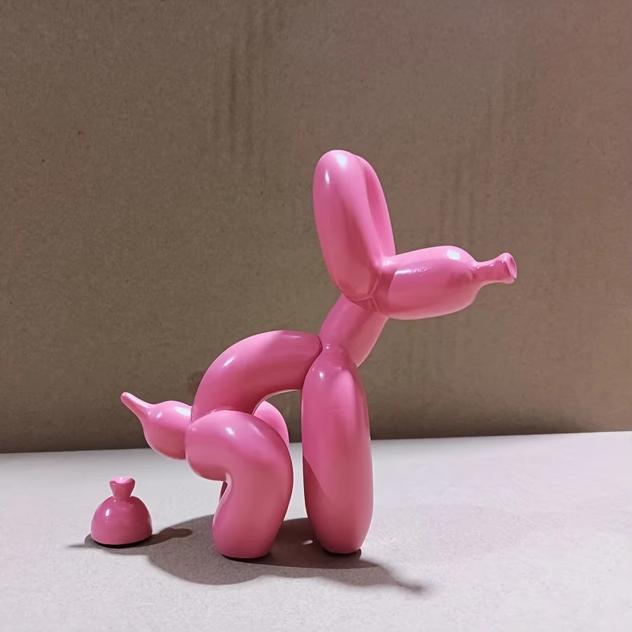 Modern Art Squat Balloon Dog A - Resin Art And Wood incelemesi ve fiyatı