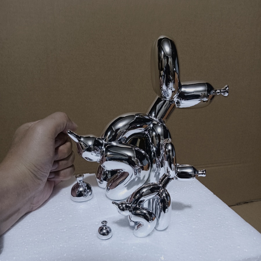 Modern Art Squat Balloon Dog A - Resin Art And Wood incelemesi ve fiyatı