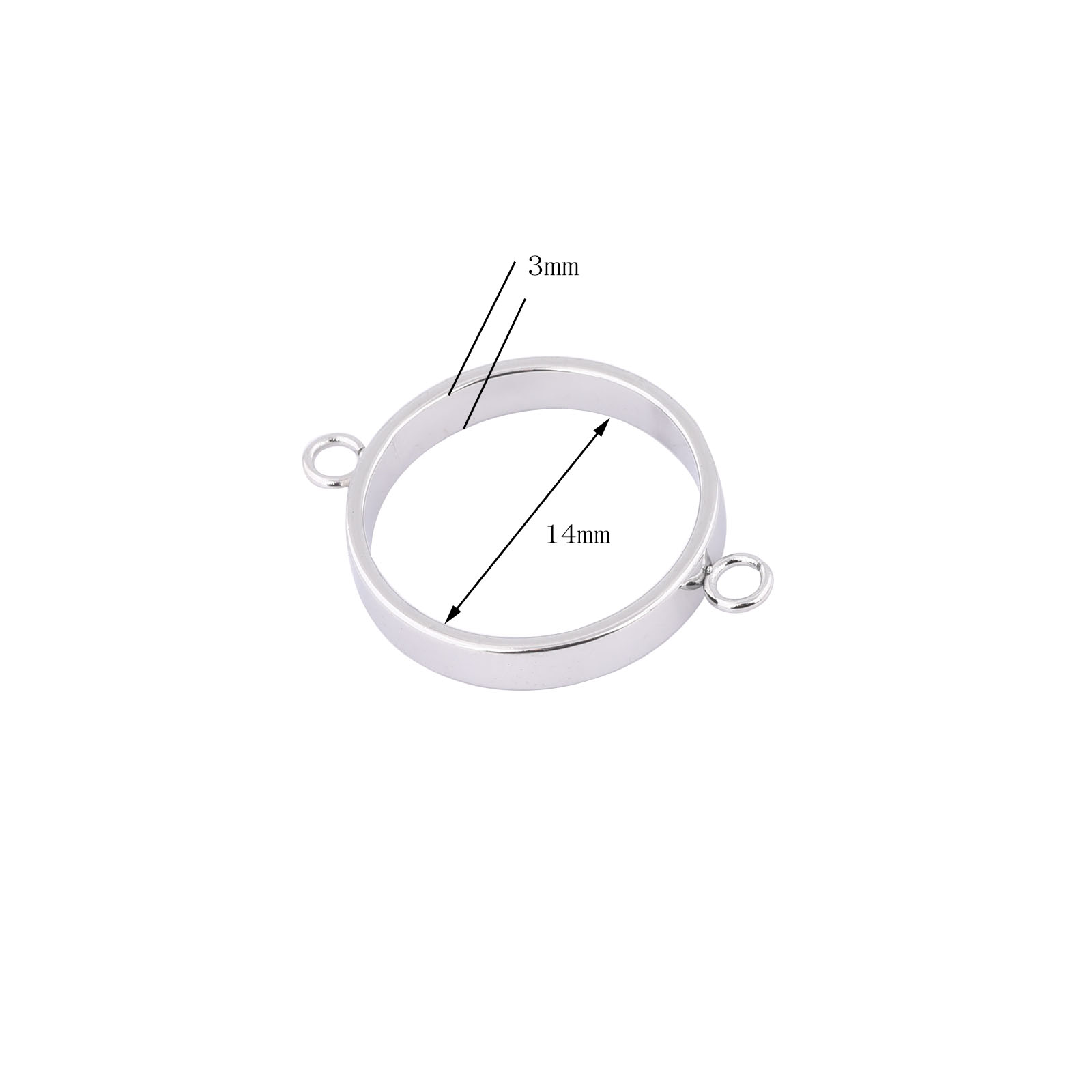 10pcs Stainless Steel 14mm Ope - Resin Art Jewelry Kit incelemesi ve fiyatı