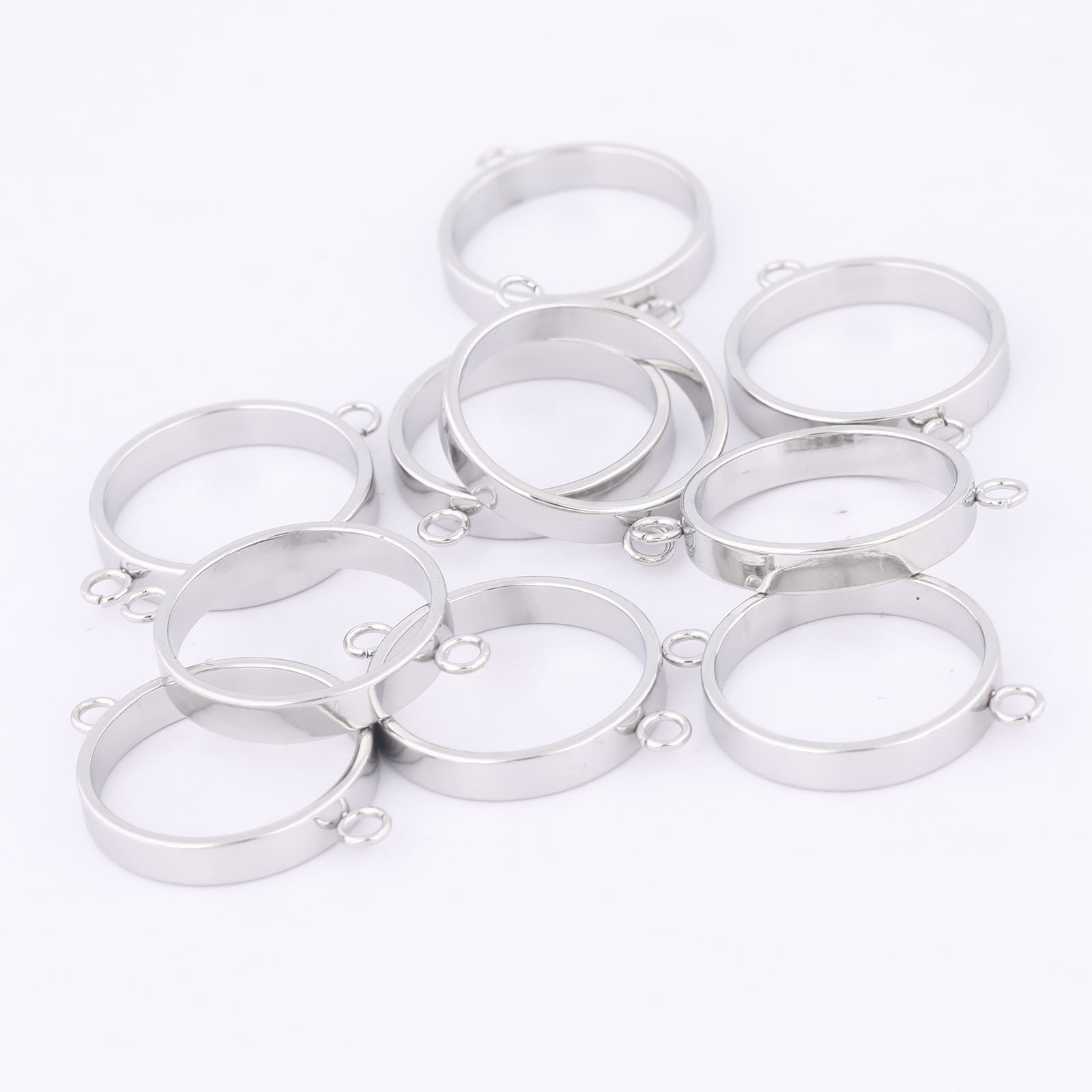 10pcs Stainless Steel 14mm Ope - Resin Art Jewelry Kit incelemesi ve fiyatı