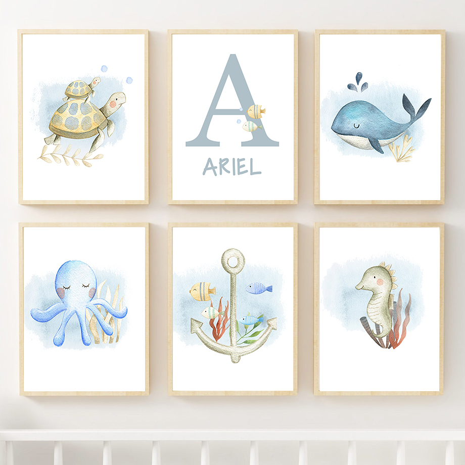 Marine Organism Custom Baby Na - Resin Art Name incelemesi ve fiyatı