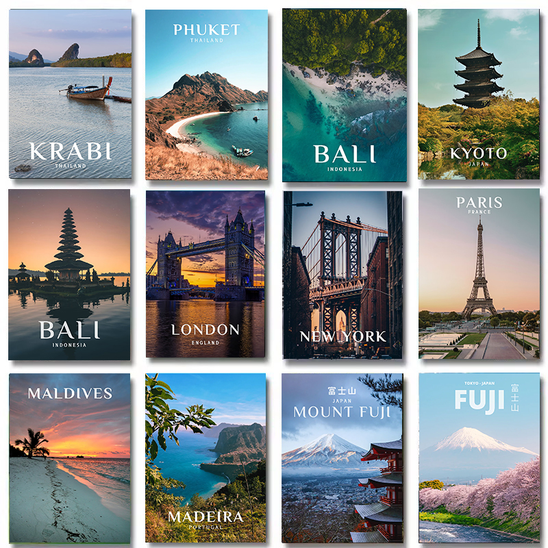 World Famous Tourist Cities Po - Resin Art Bali incelemesi ve fiyatı