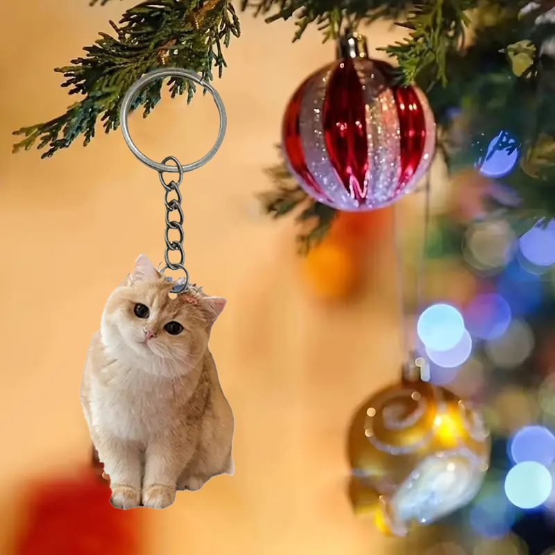 Black And White Cat Keychain 2 - Resin Art Ring Design incelemesi ve fiyatı