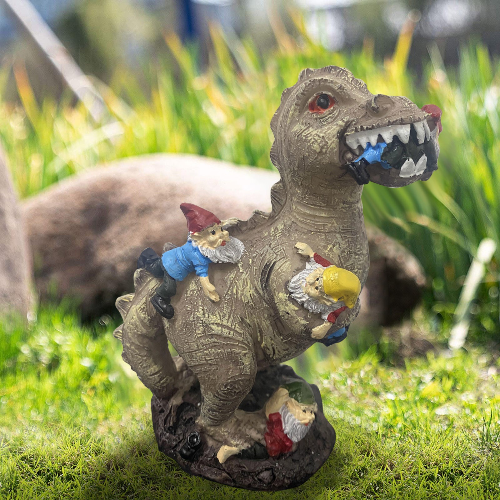Mischievous Dinosaur Garden Ea - Resin Art Home Decor incelemesi ve fiyatı