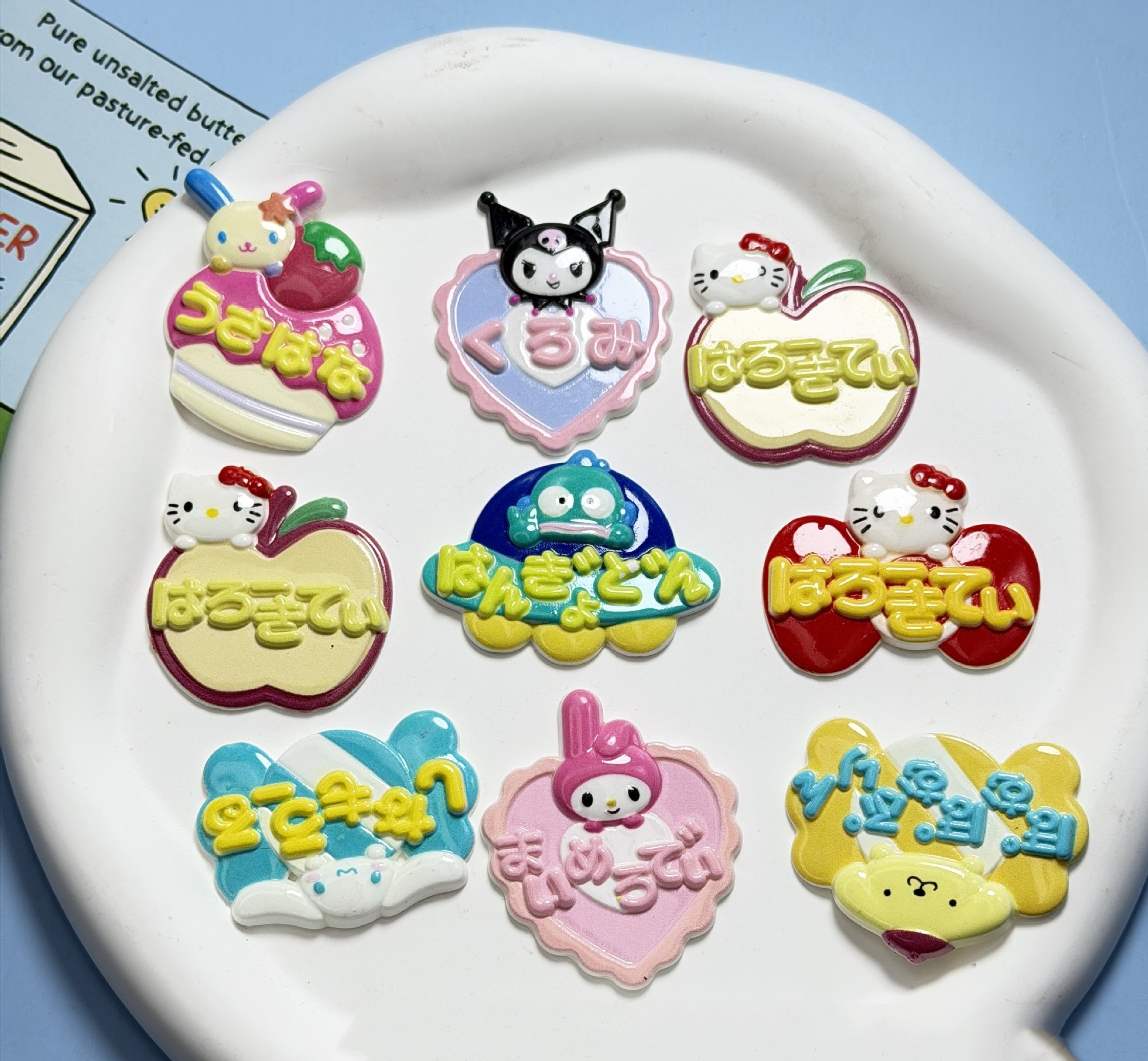 10PCS Cute Character Resin Cab - Resin Art Phone Case incelemesi ve fiyatı