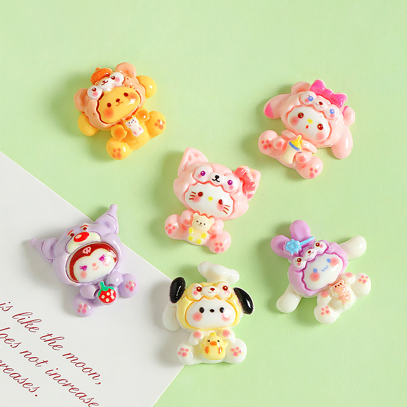 18/20PCS Cute Cartoon Animals  - Resin Art Phone Case incelemesi ve fiyatı