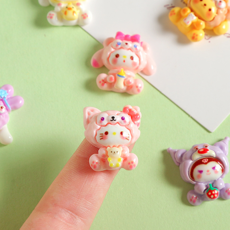 18/20PCS Cute Cartoon Animals  - Resin Art Phone Case incelemesi ve fiyatı