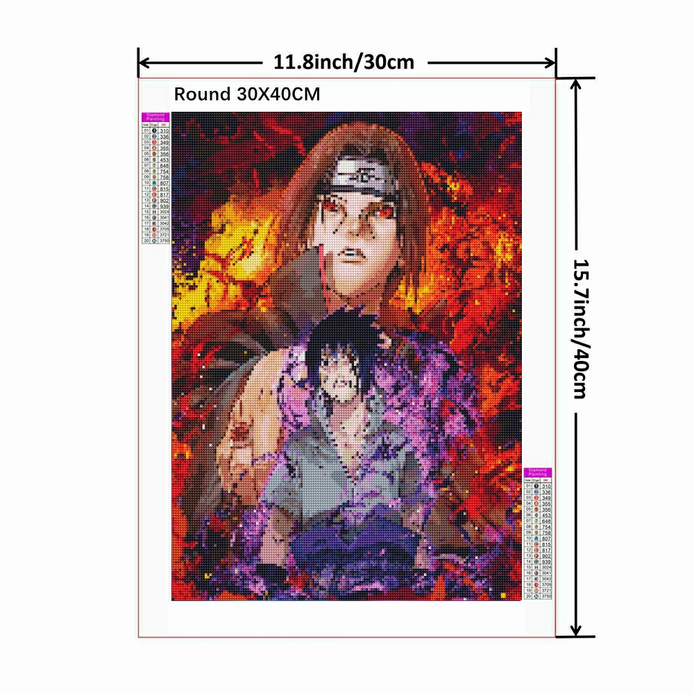 Frameless,Uchiha Itachi 5D DIY - Resin Art Home Decor incelemesi ve fiyatı