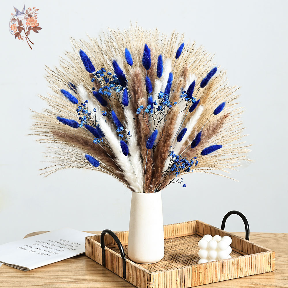 70 Stem Blue Fluffly Rabbit Ta - Dried Flower Pressed incelemesi ve fiyatı
