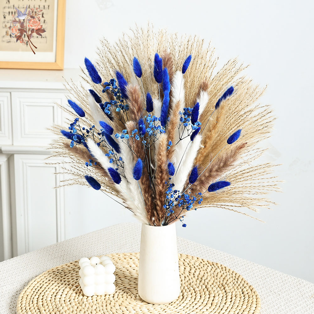 70 Stem Blue Fluffly Rabbit Ta - Dried Flower Pressed incelemesi ve fiyatı