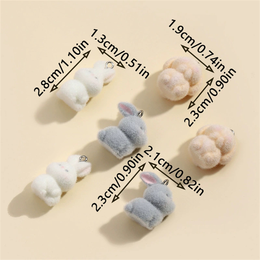 3PCS Plush resin three-dimensi - Resin Art Earrings incelemesi ve fiyatı