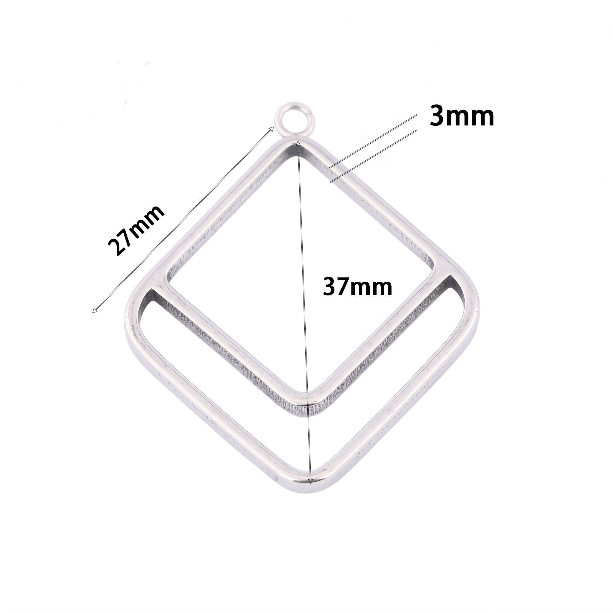 10pcs Square Triangle 3mm Thic - Resin Art Jewelry Kit incelemesi ve fiyatı