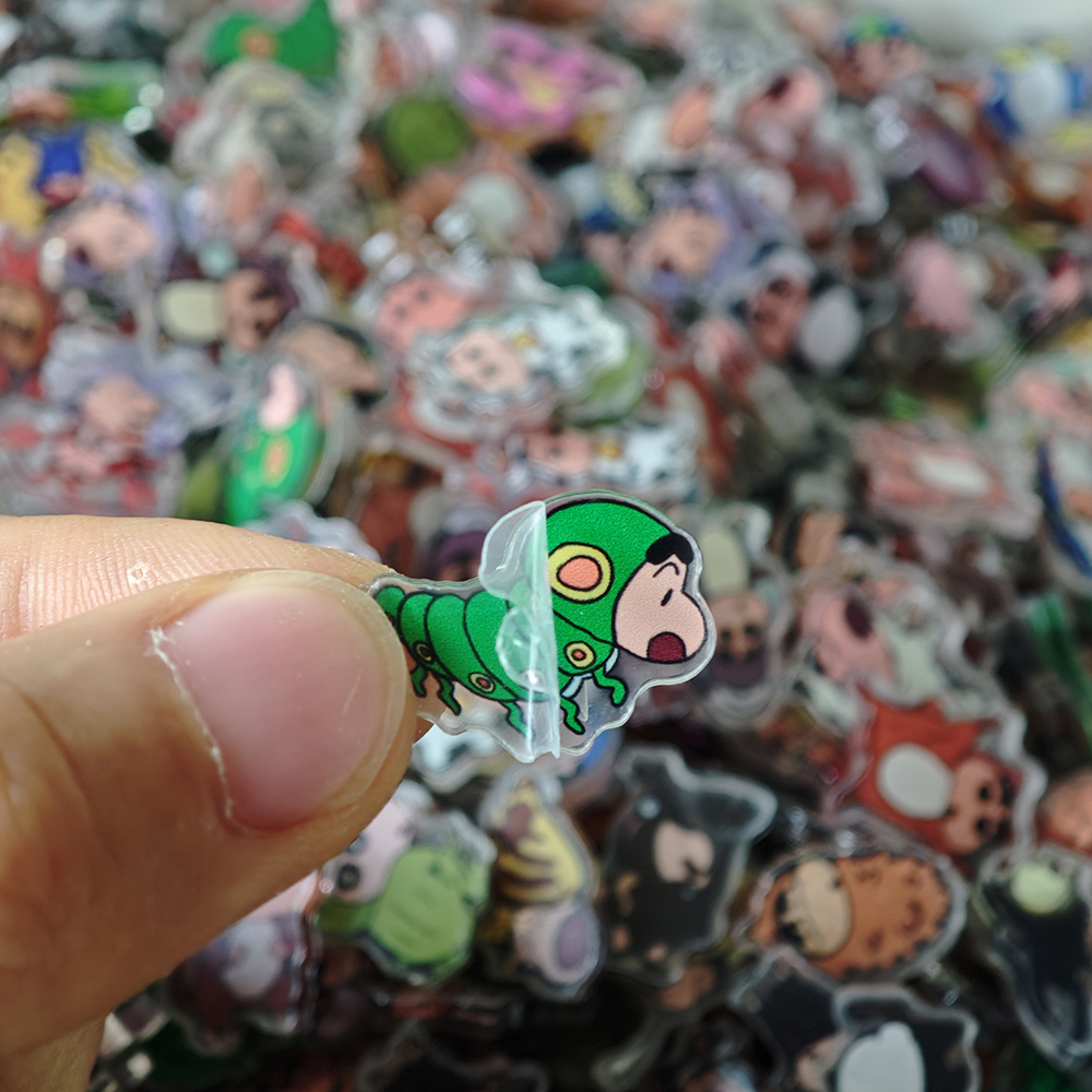 50pcs/set Cartoon Crayon Shin- - Resin Art Phone Case incelemesi ve fiyatı