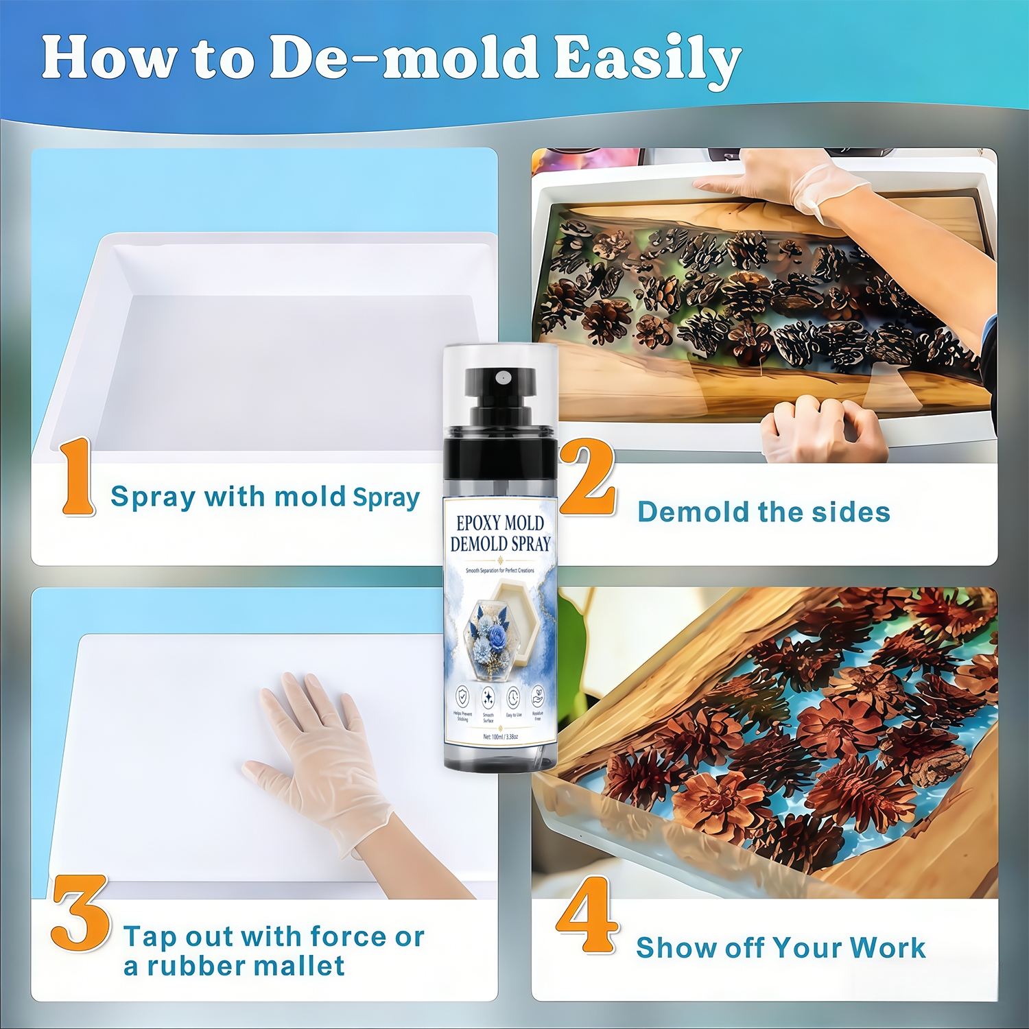 7oz/3.5oz Silicone Mold Releas - Release Spray Silicone incelemesi ve fiyatı