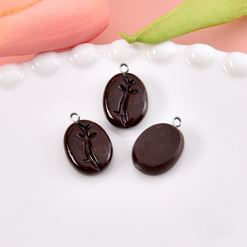 10pcs Coffee Beans Resin Penda - Resin Art Earrings incelemesi ve fiyatı