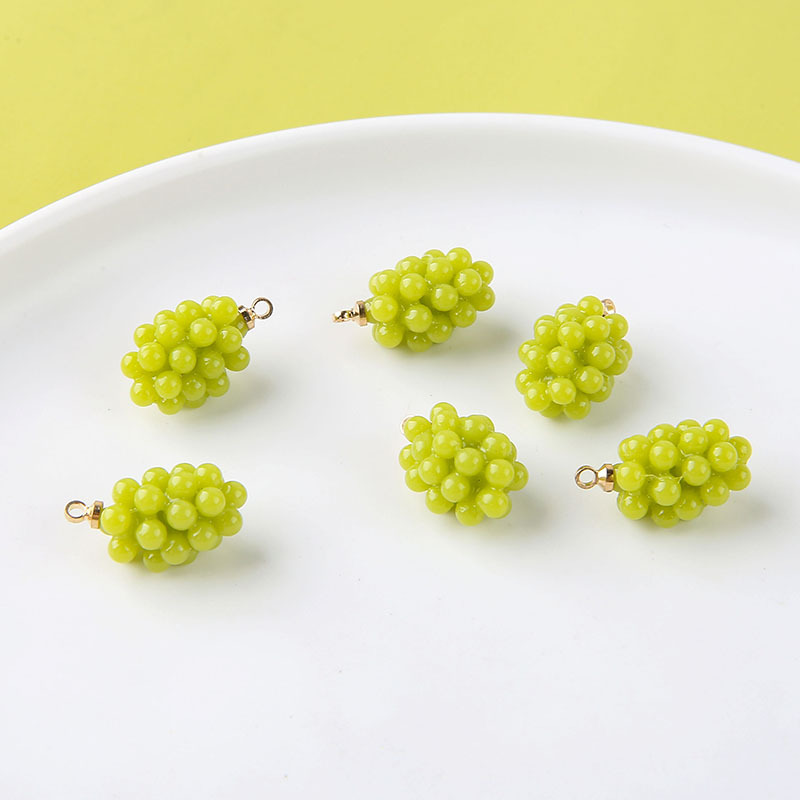 6pcs Cute Little Grapes Resin  - Resin Art Earrings incelemesi ve fiyatı