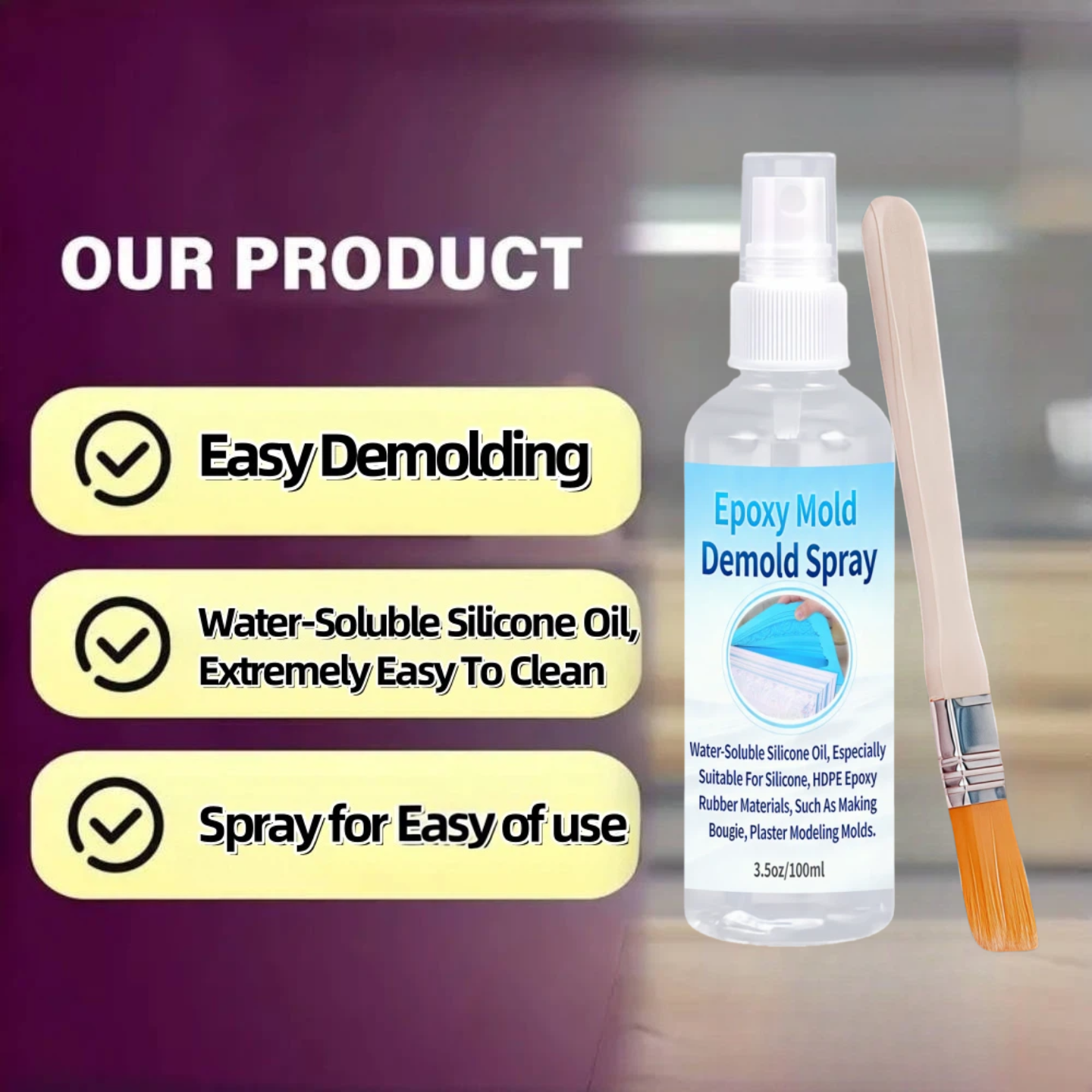 1-Piece Fast-Drying Epoxy Rele - Release Spray Silicone incelemesi ve fiyatı