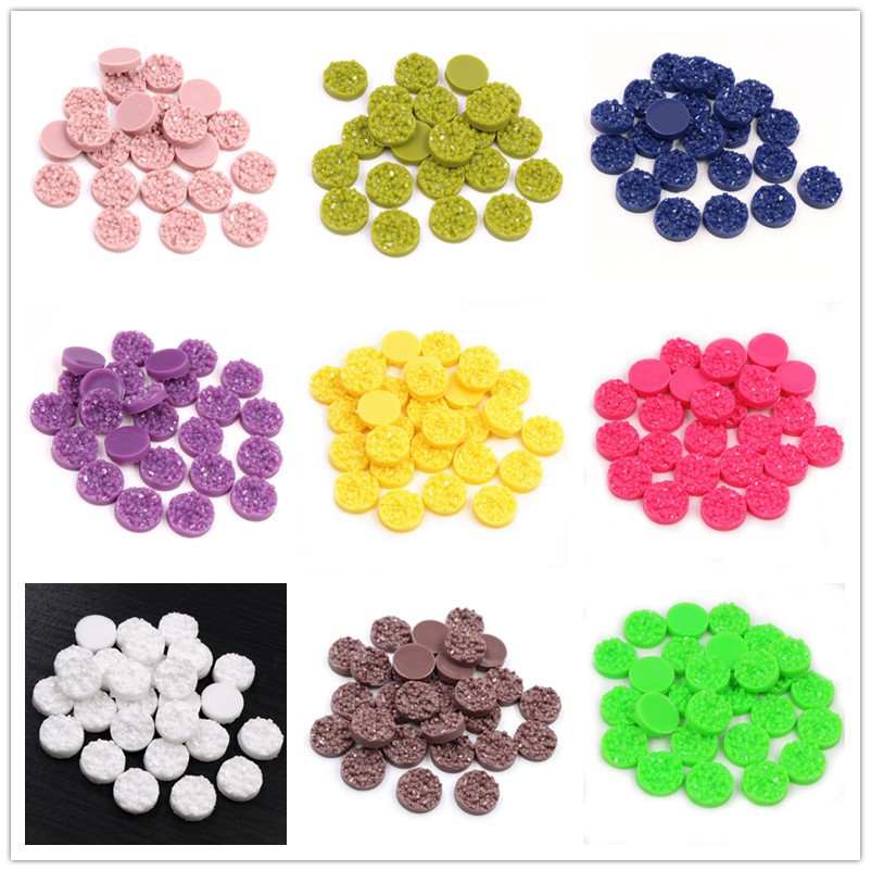 40pcs Resin Druzy Cabochons Do - Resin Art Earrings incelemesi ve fiyatı