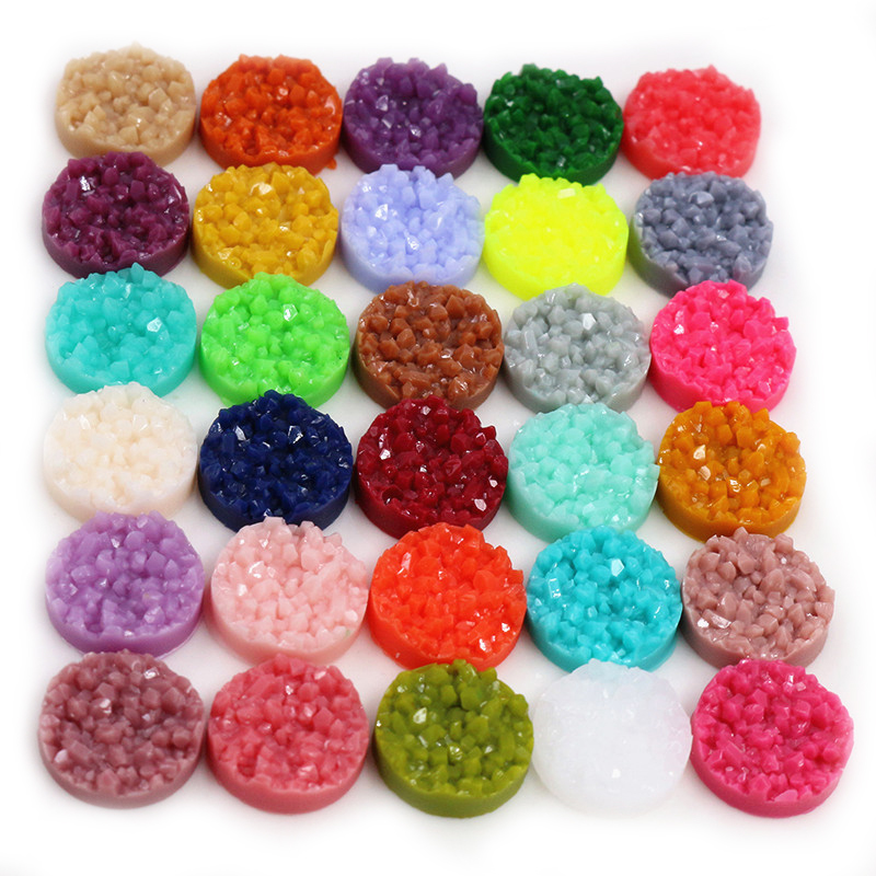 40pcs Resin Druzy Cabochons Do - Resin Art Earrings incelemesi ve fiyatı