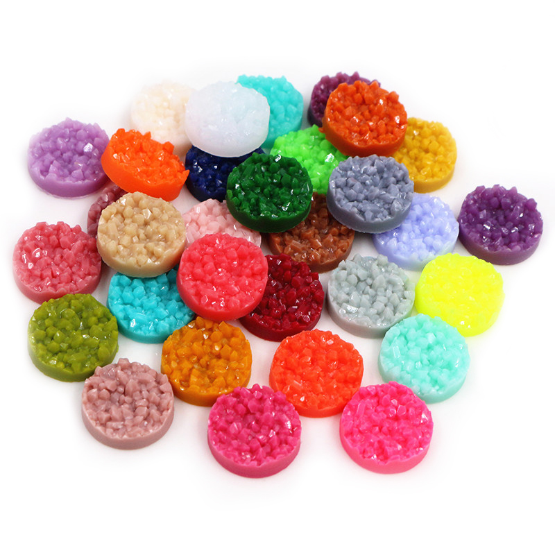 40pcs Resin Druzy Cabochons Do - Resin Art Earrings incelemesi ve fiyatı