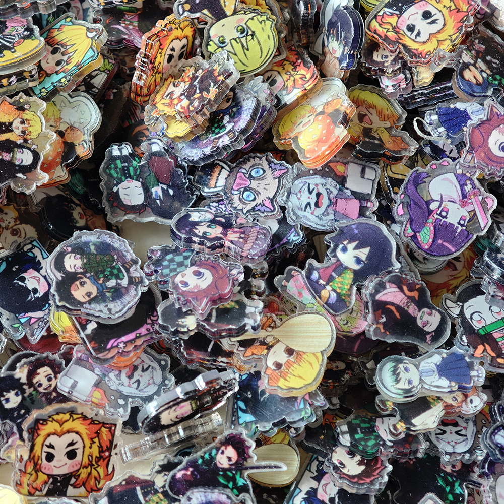 50pcs/set Demon Slayer Anime R - Resin Art Phone Case incelemesi ve fiyatı