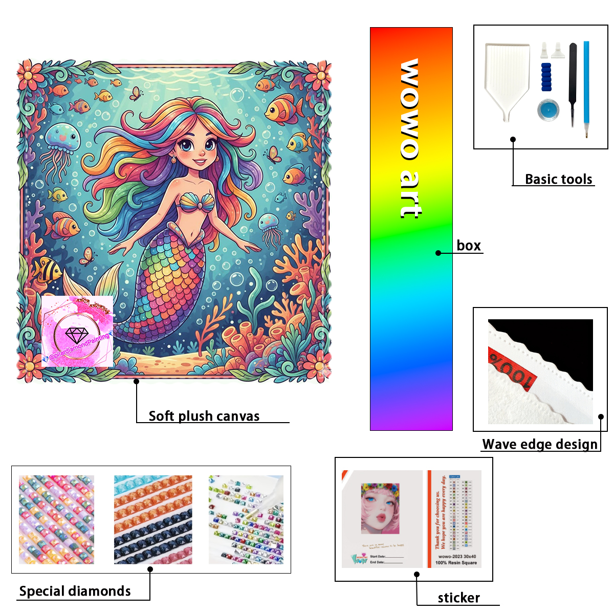 【pilar Diamond Art】The Mermaid - Resin Art Under 100 incelemesi ve fiyatı