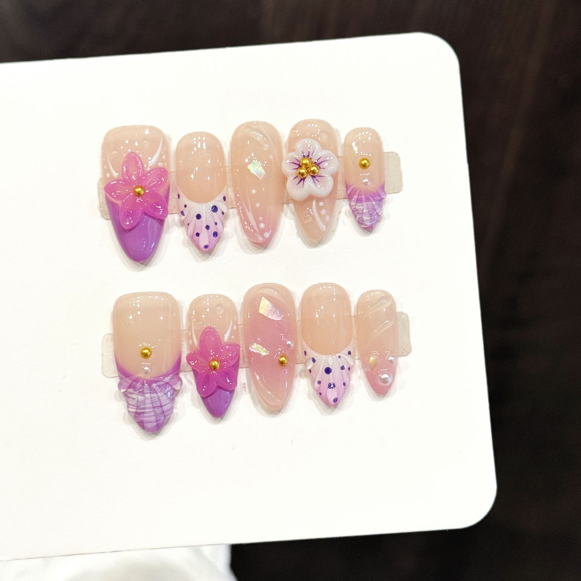 10pcs Pure Hand Pressed Almond - Resin Art Flowers incelemesi ve fiyatı