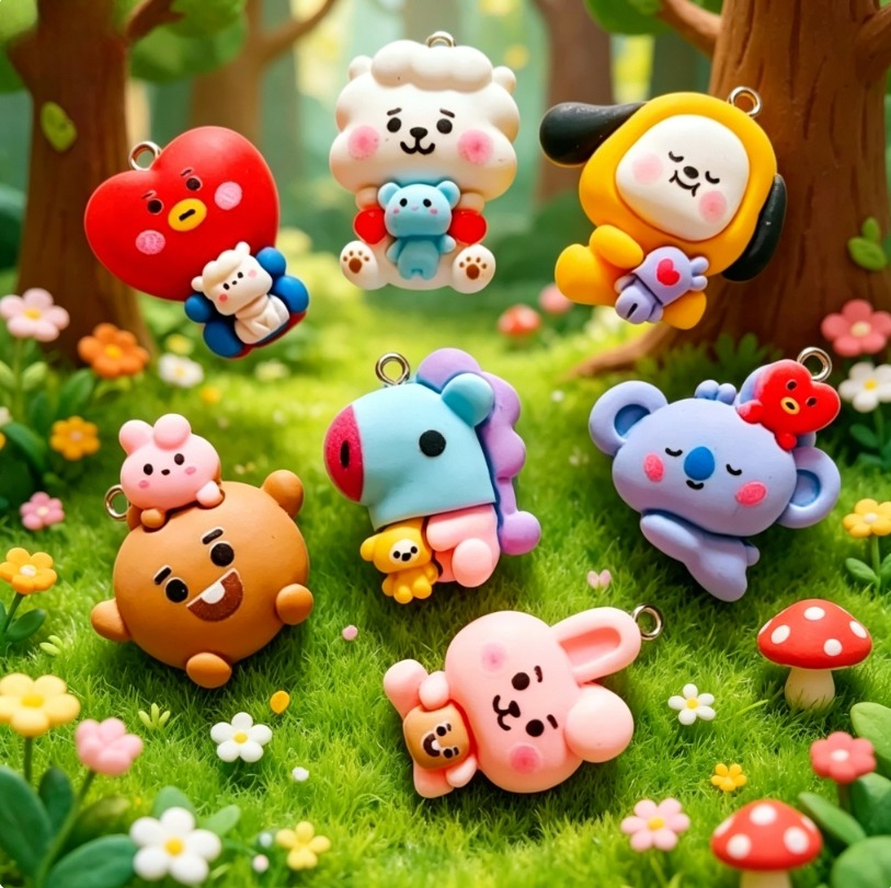 70PCS Kawaii Dog Bunny Cute Re - Resin Art Jewelry Kit incelemesi ve fiyatı