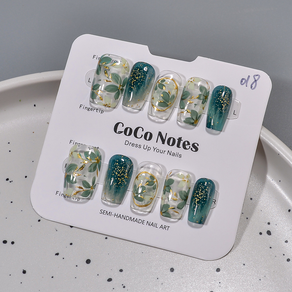 10pcs Spring Summer New Green  - Resin Art Flowers incelemesi ve fiyatı