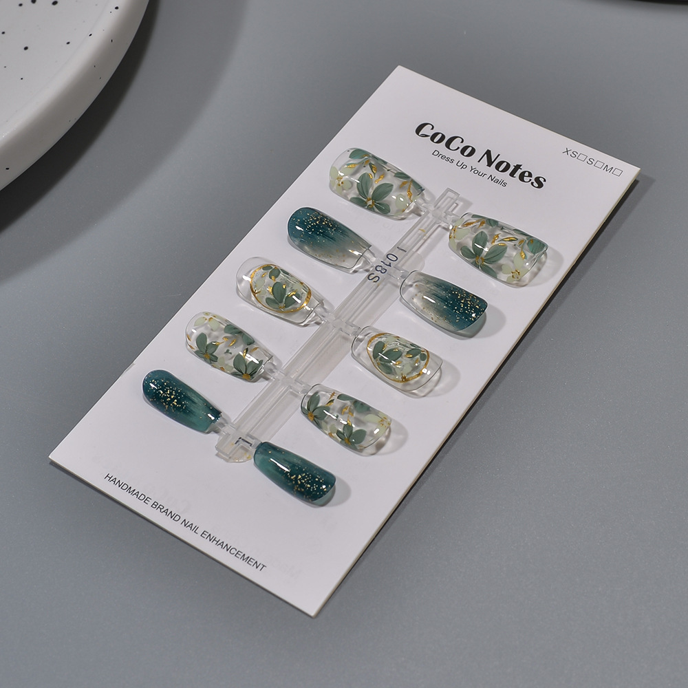 10pcs Spring Summer New Green  - Resin Art Flowers incelemesi ve fiyatı