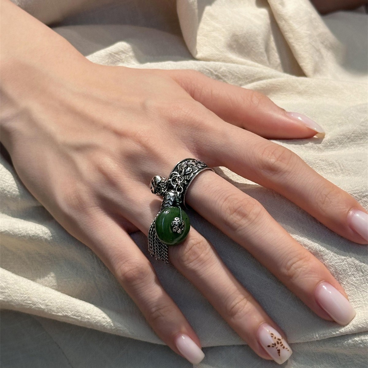 WJFH-ARTS New Chinese Style Vi - Resin Art Ring Design incelemesi ve fiyatı