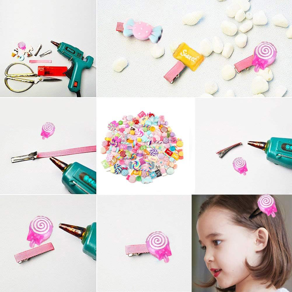 30pcs Random Candy Slime Charm - Resin Art Jewelry Kit incelemesi ve fiyatı