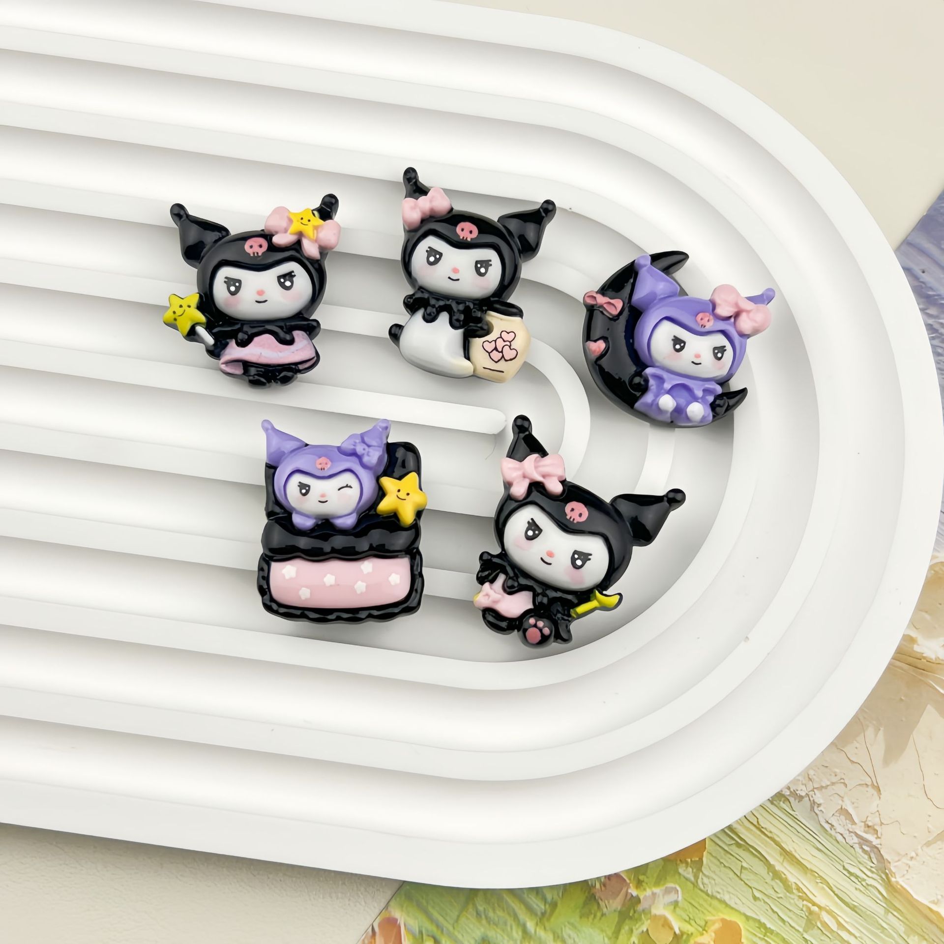 5pcs Cartoon small card good n - Resin Art Phone Case incelemesi ve fiyatı