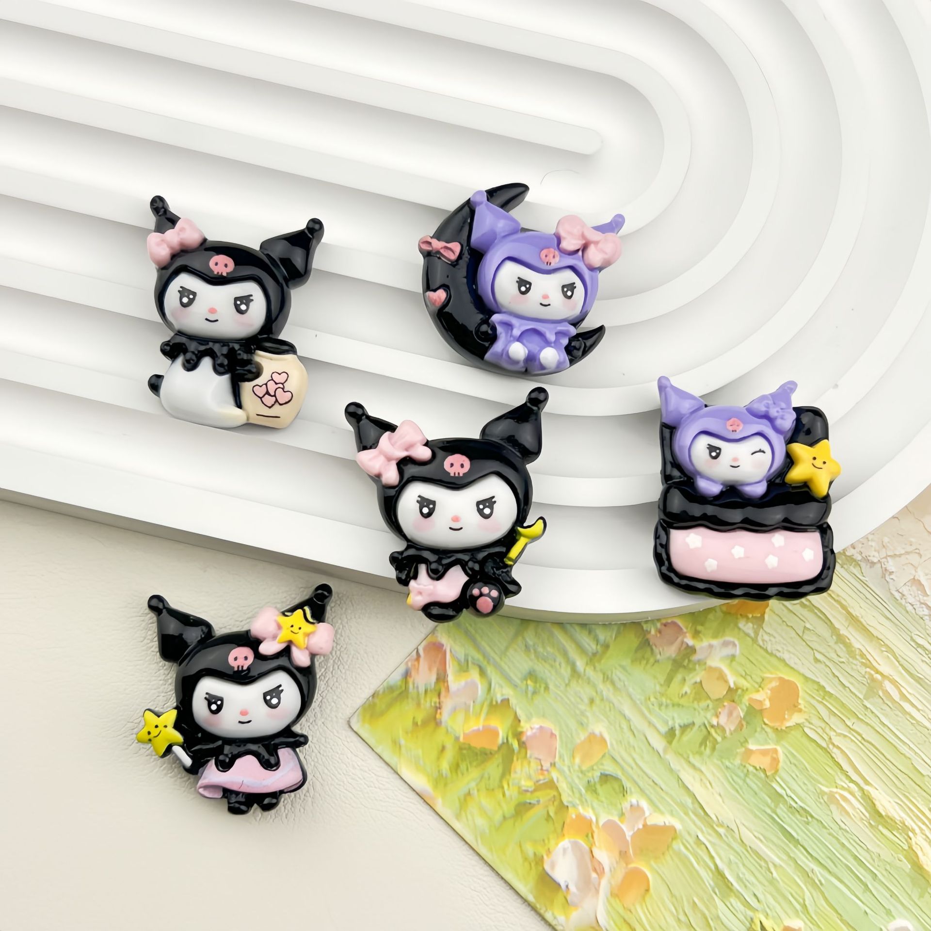 5pcs Cartoon small card good n - Resin Art Phone Case incelemesi ve fiyatı