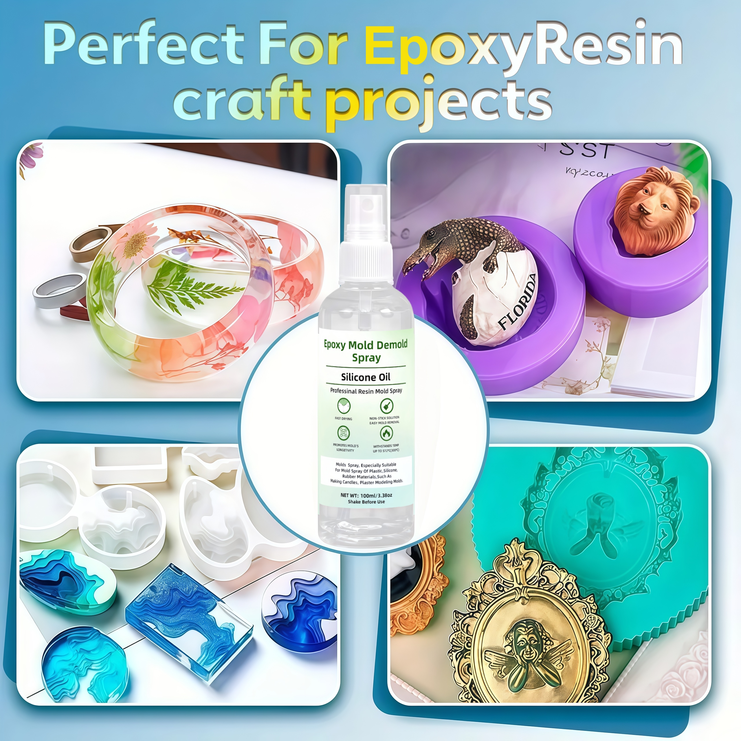 Epoxy mold demoulding spray, e - Release Spray Silicone incelemesi ve fiyatı