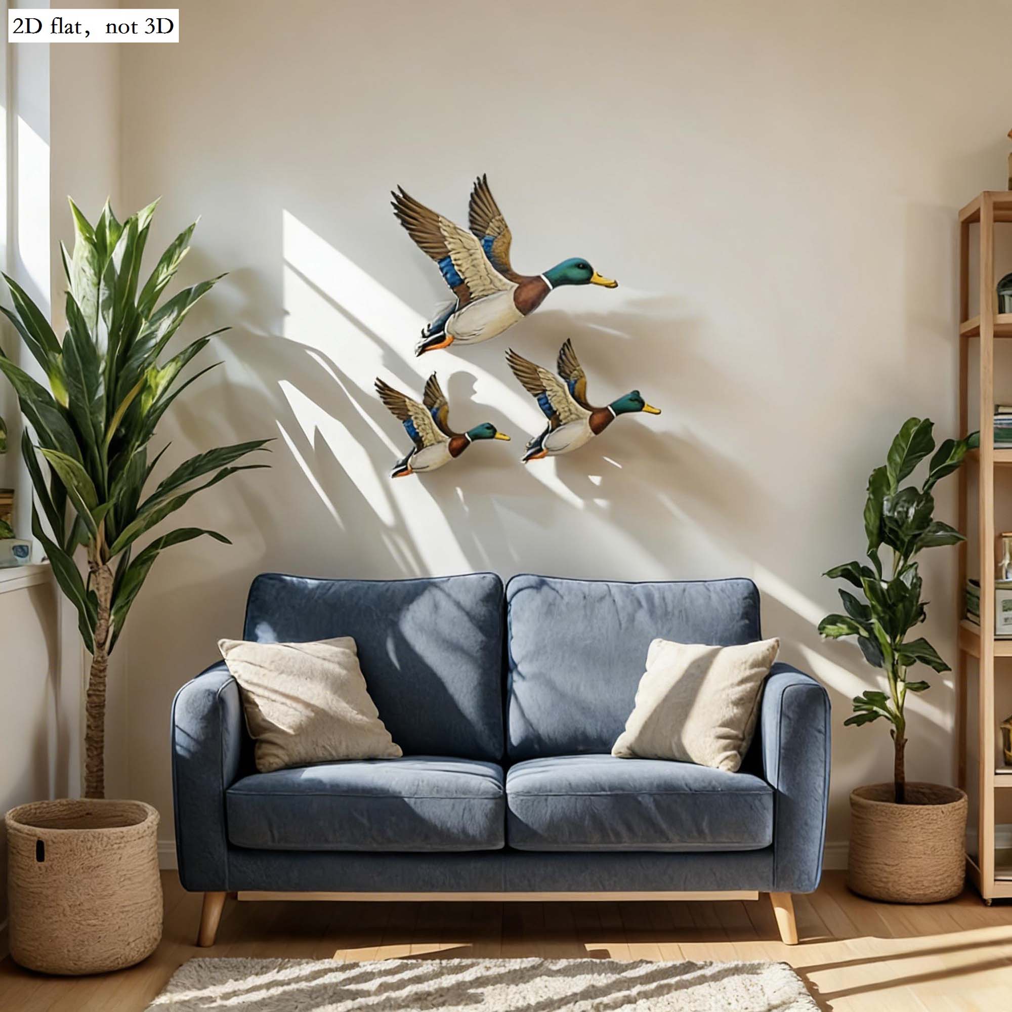 3Pcs Wild Duck Wall Arts Uniqu - Resin Art And Wood incelemesi ve fiyatı