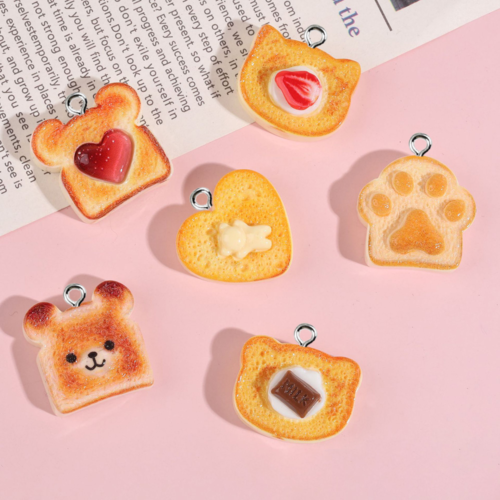 10pcs Heart Bear Cat Animal Sh - Resin Art Earrings incelemesi ve fiyatı